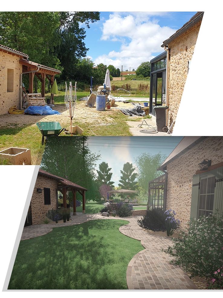 amenagement jardin paysage en dordogne par maelle valdevit