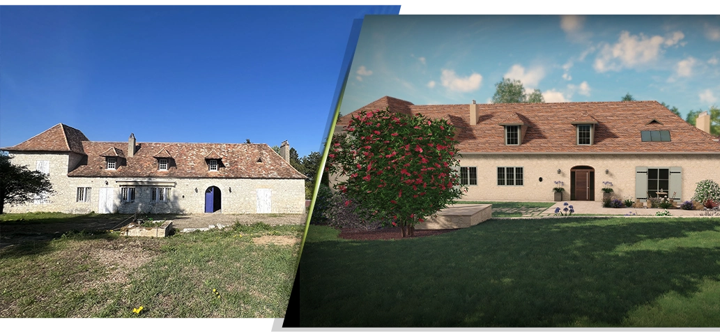 amenagement jardin avec piscine et pool house paysage en dordogne par maelle valdevit