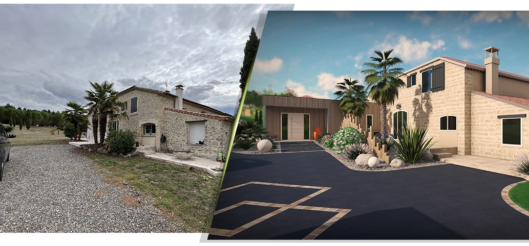 amenagement jardin avec piscine et pool house paysage en dordogne par maelle valdevit