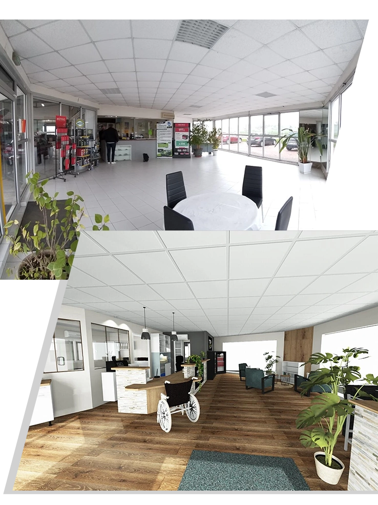 Projet amenagement interieur garage auto virazeil inside by nadege lara - amenagement 3d